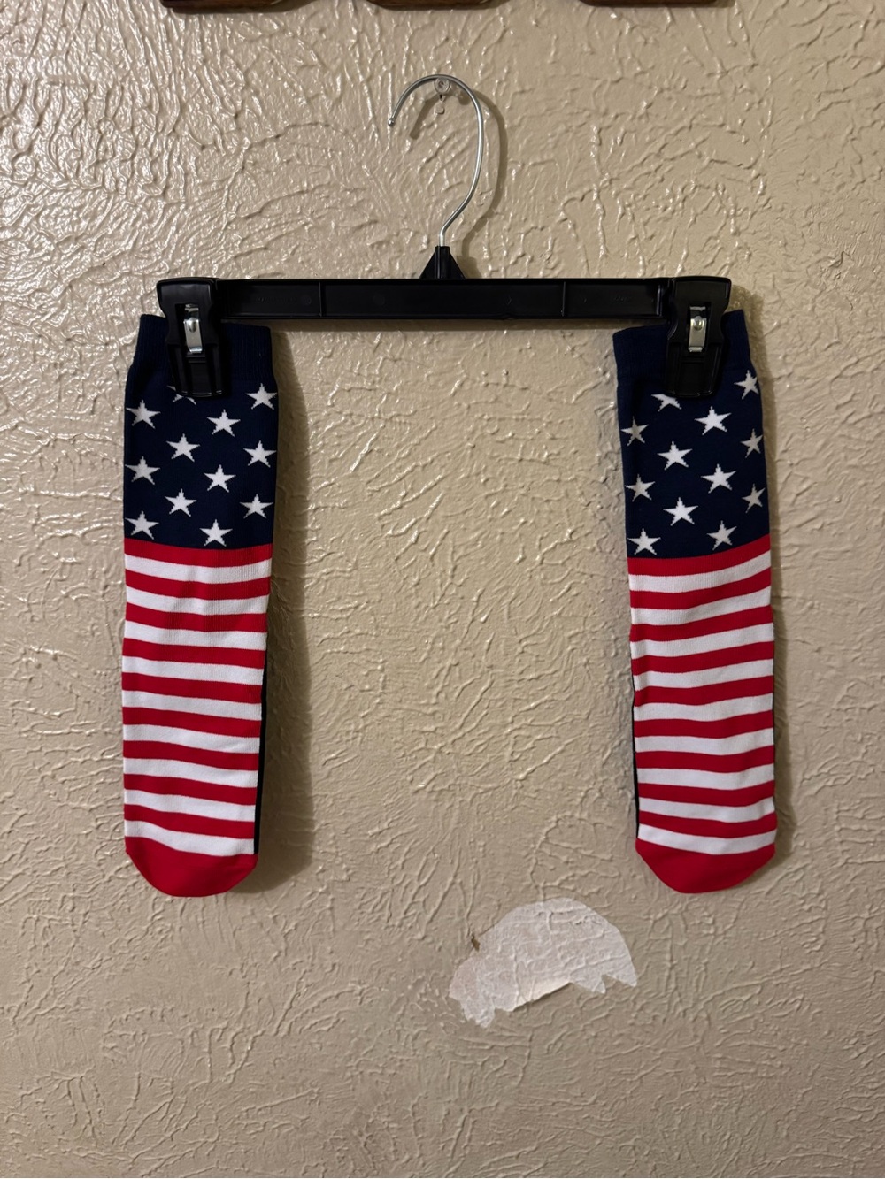 Men's American Flag Crew Socks - Red, White & Blue